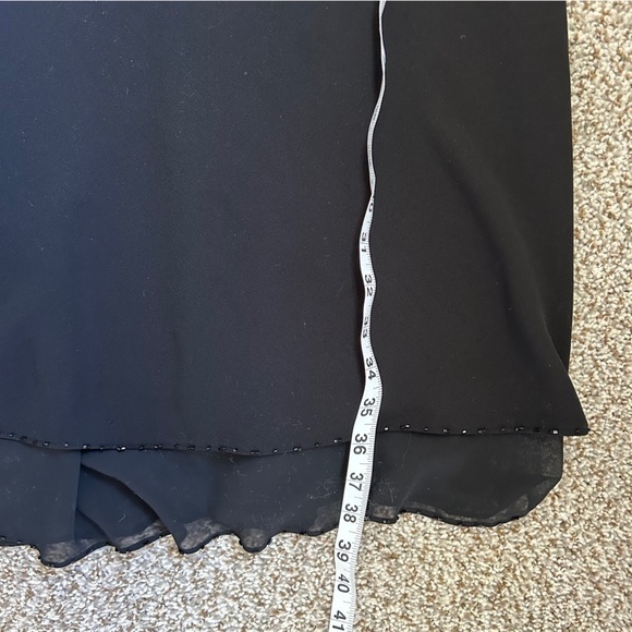 Jones New York Vintage Black Bow Detail Beaded 90s Party Dress Formal Size 6 - Picture 7 of 7